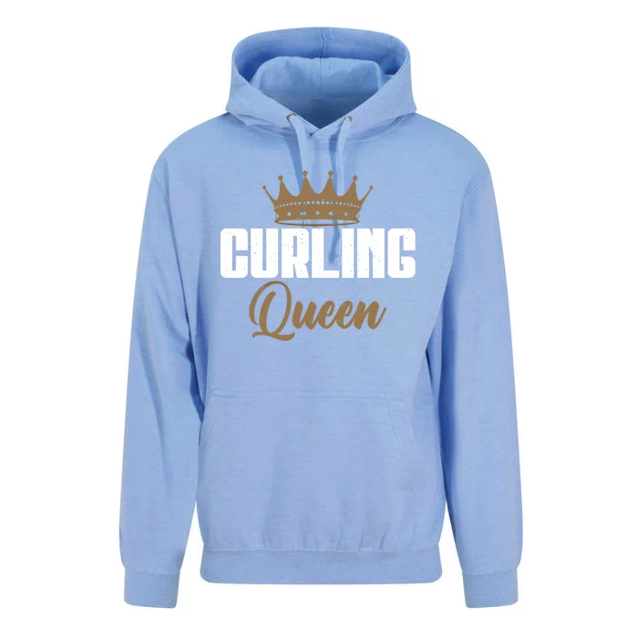 Curling Queen Curling Gift Unisex Surf Hoodie