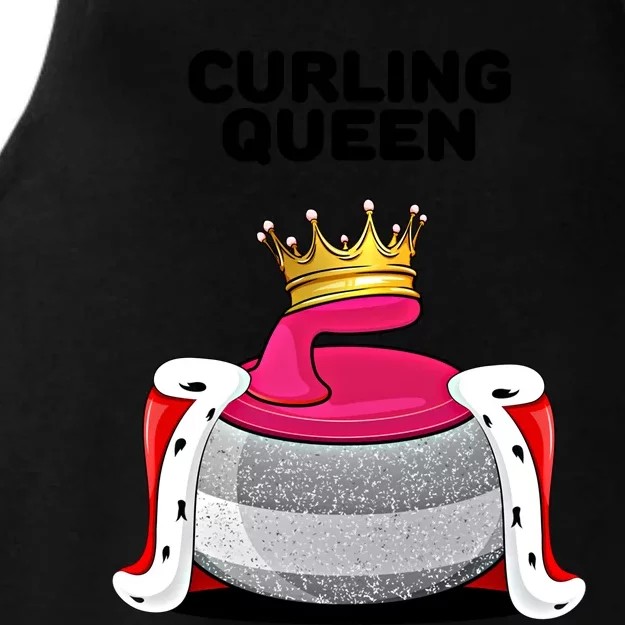 Curling Queen Curling Team Player Curling Great Gift Ladies Tri-Blend Wicking Tank