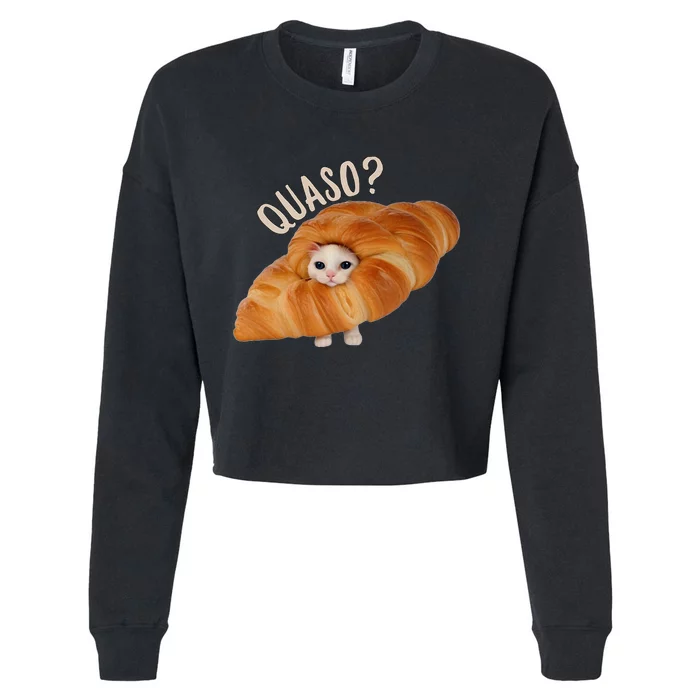 Croissant Quasocat Cropped Pullover Crew