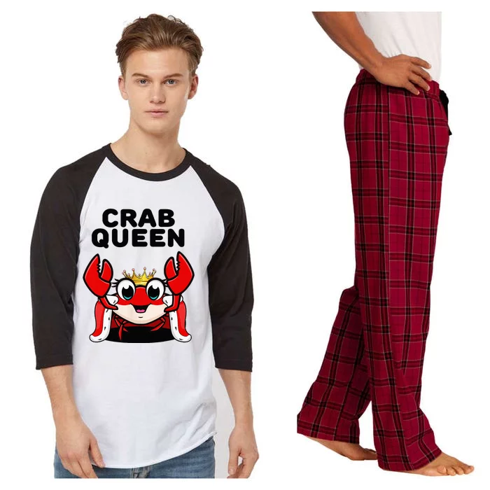 Crab Queen Crab Crab Raglan Sleeve Pajama Set