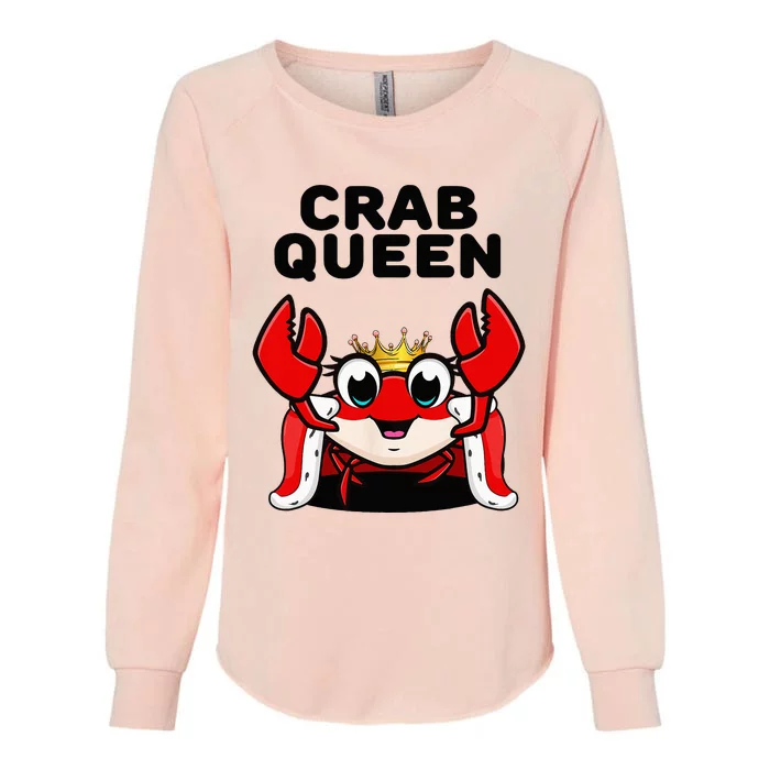 Crab Queen Crab Crab Womens California Wash Sweatshirt