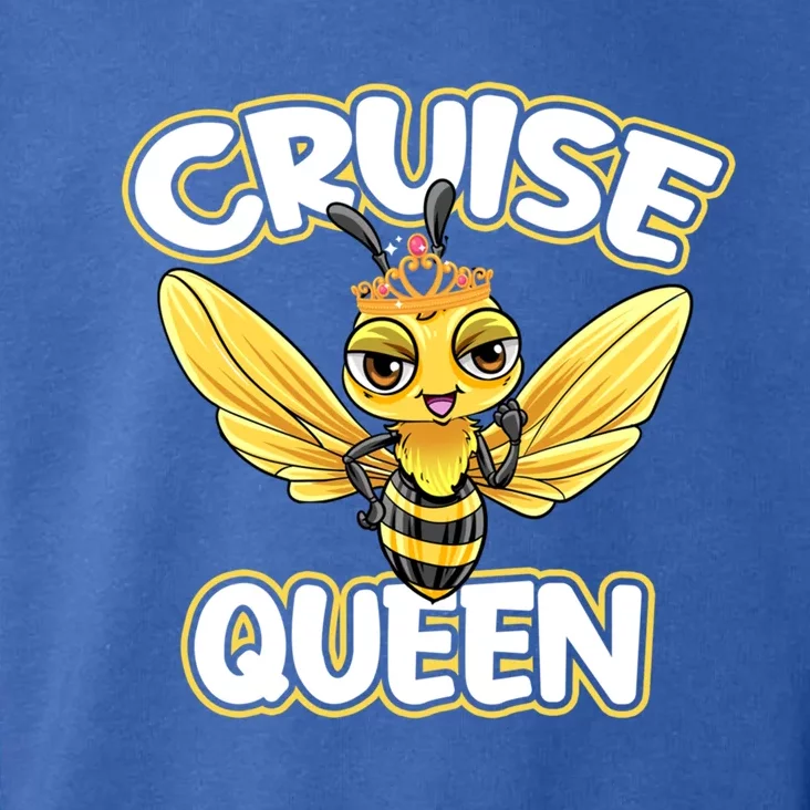 Cruise Queen Cruise Ship Cute Bee Design Beach Vacation Gift Toddler Hoodie