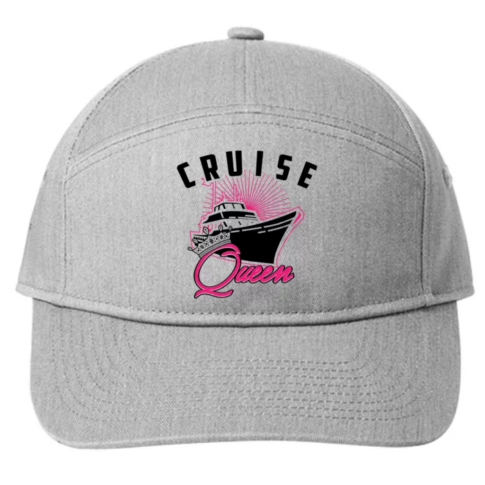 Cruise Queen Cute Ship Vacation Lovers Funny Gift 7-Panel Snapback Hat