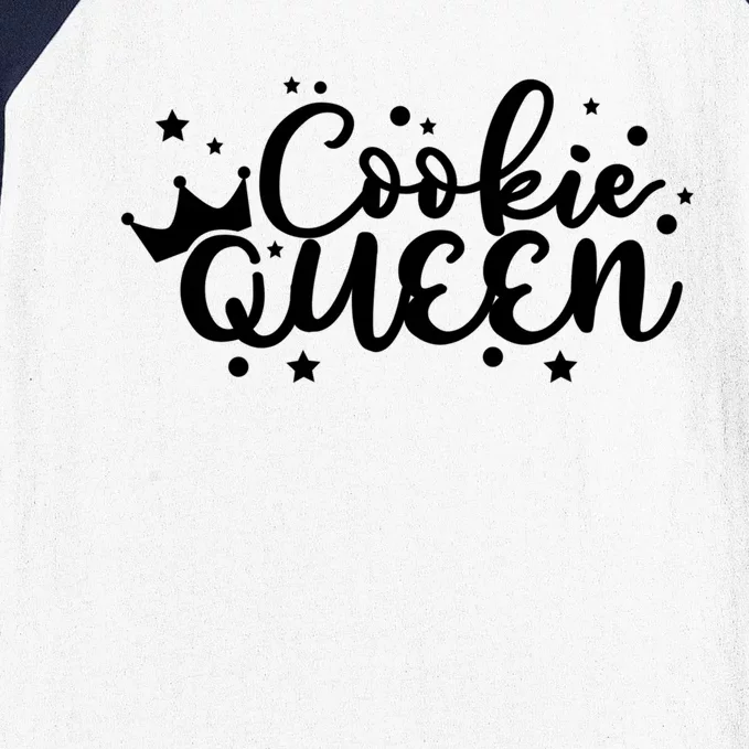 Cookie Queen Cupcake Baker Gift Baseball Sleeve Shirt