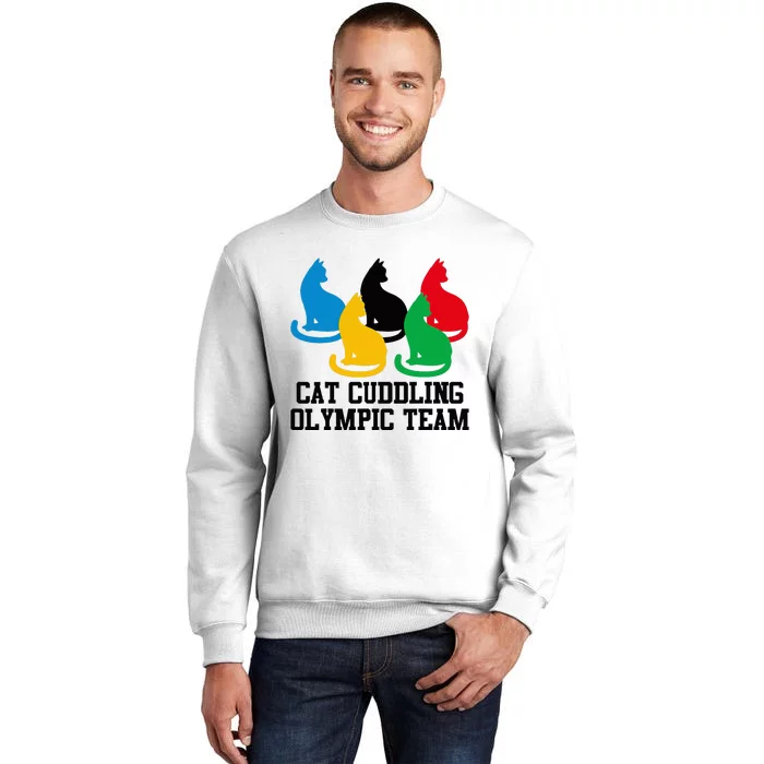 Cat Quote Cat Cuddling Team Cool Sweatshirt