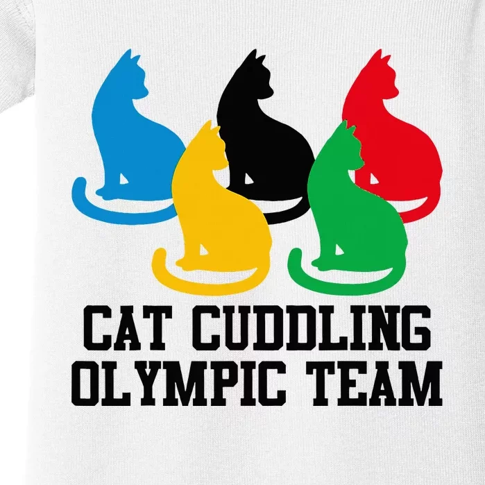 Cat Quote Cat Cuddling Team Cool Baby Bodysuit