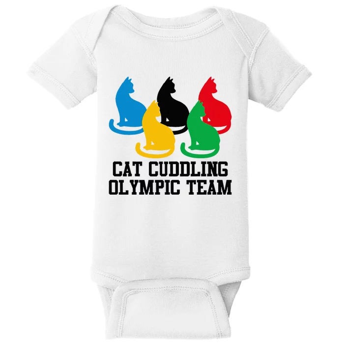 Cat Quote Cat Cuddling Team Cool Baby Bodysuit