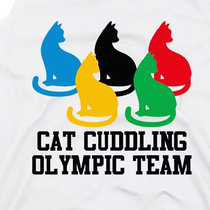 Cat Quote Cat Cuddling Team Cool Tank Top