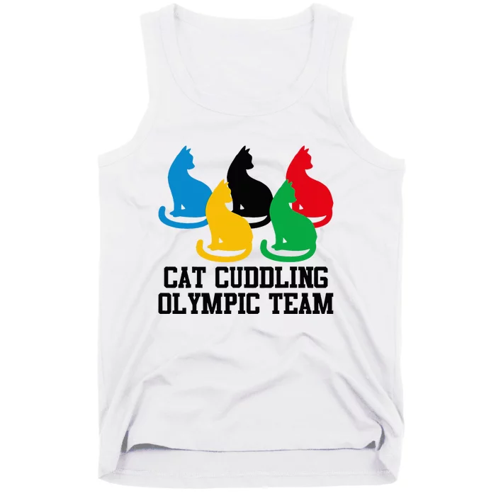 Cat Quote Cat Cuddling Team Cool Tank Top