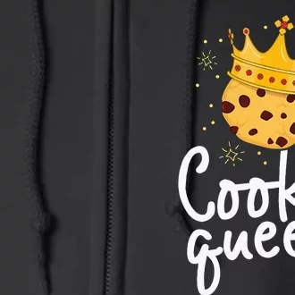 Cookie Queen Cute Chocolate Chip Foodie Gift Women Full Zip Hoodie