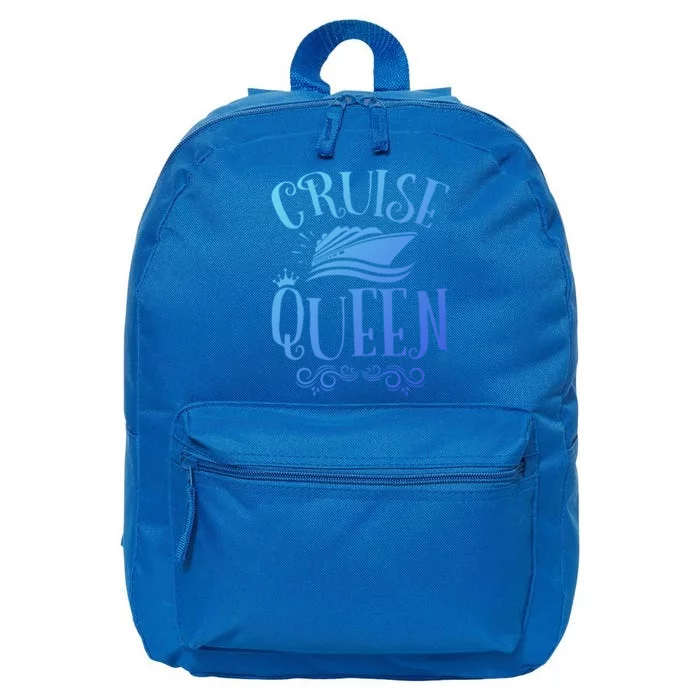 Cruise Queen Cruise Travel Cruising Gift 16 in Basic Backpack