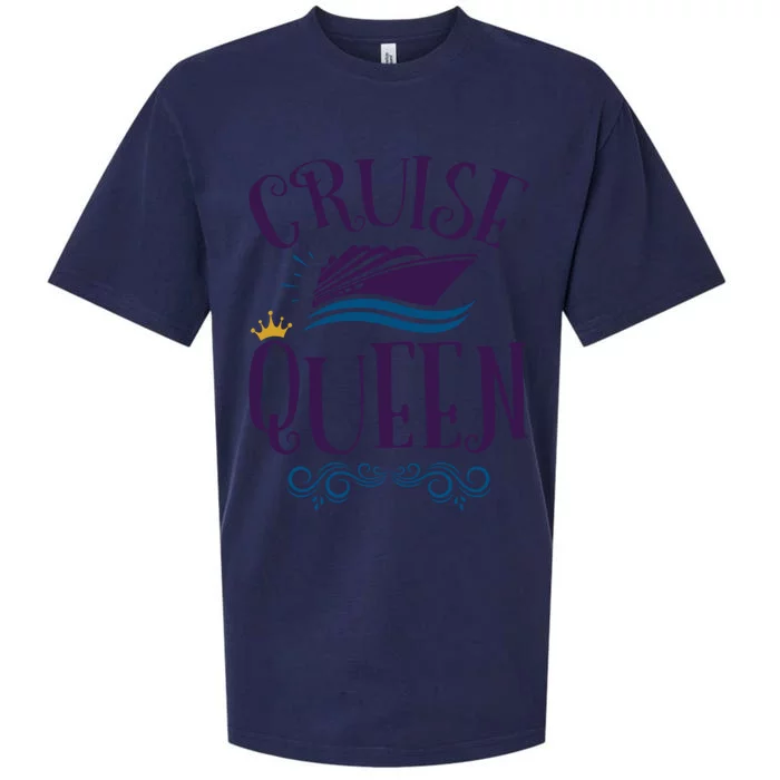 Cruise Queen Cruise Travel Cruising Funny Gift Sueded Cloud Jersey T-Shirt