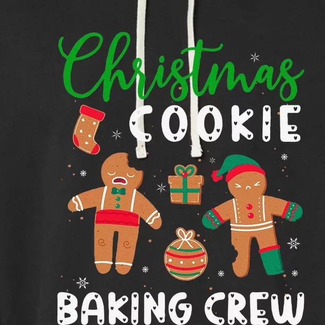 Christmas Quote Christmas Cookie Baking Crew Garment-Dyed Fleece Hoodie