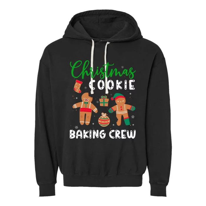 Christmas Quote Christmas Cookie Baking Crew Garment-Dyed Fleece Hoodie