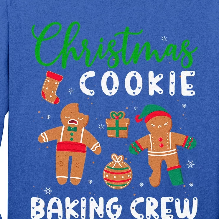 Christmas Quote Christmas Cookie Baking Crew Long Sleeve Shirt