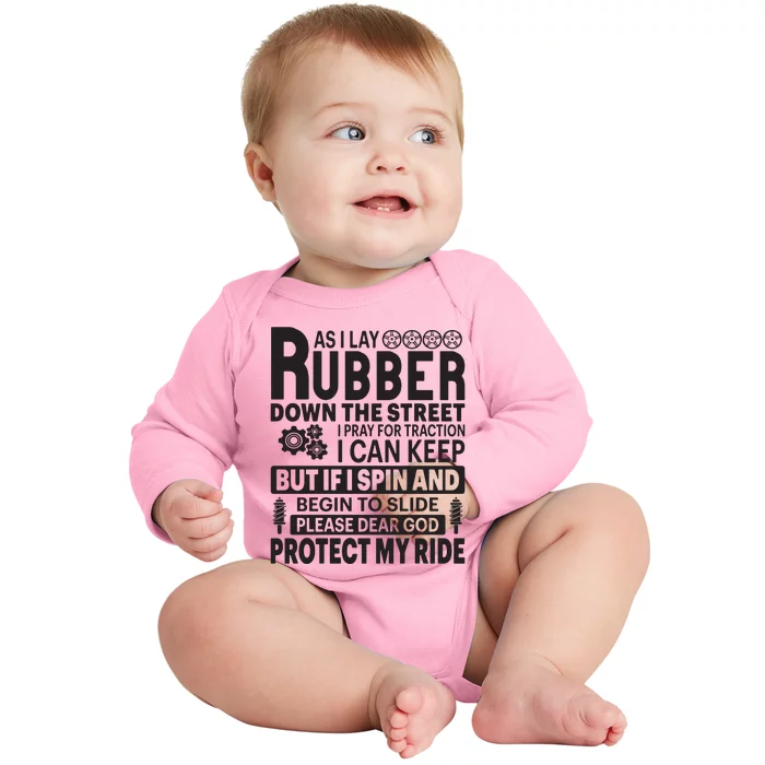 Car Quotes Baby Long Sleeve Bodysuit