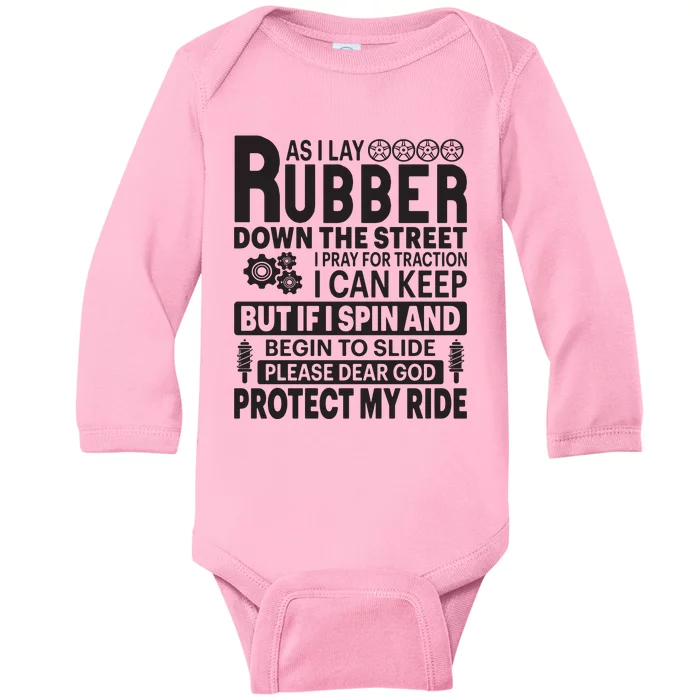 Car Quotes Baby Long Sleeve Bodysuit