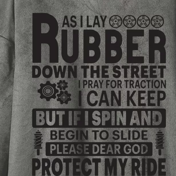 Car Quotes Hooded Wearable Blanket