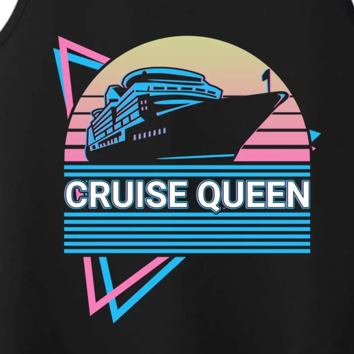 Cruise Queen Cruise Queen Cruising Retro Gift Performance Tank