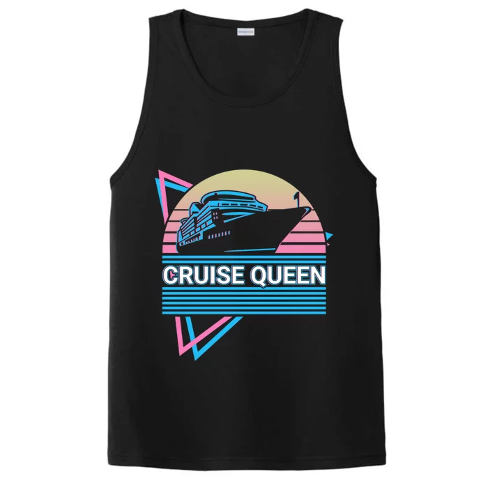 Cruise Queen Cruise Queen Cruising Retro Gift Performance Tank