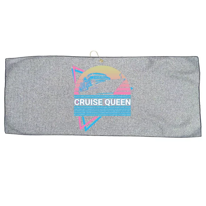 Cruise Queen Cruise Queen Cruising Retro Gift Large Microfiber Waffle Golf Towel