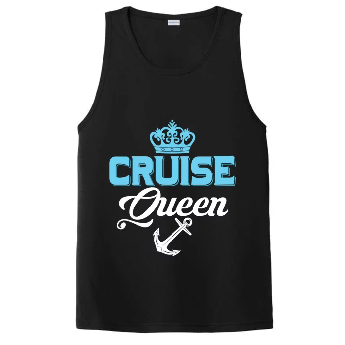 Cruise Queen Cruiser Vacation Crusing Gift Performance Tank