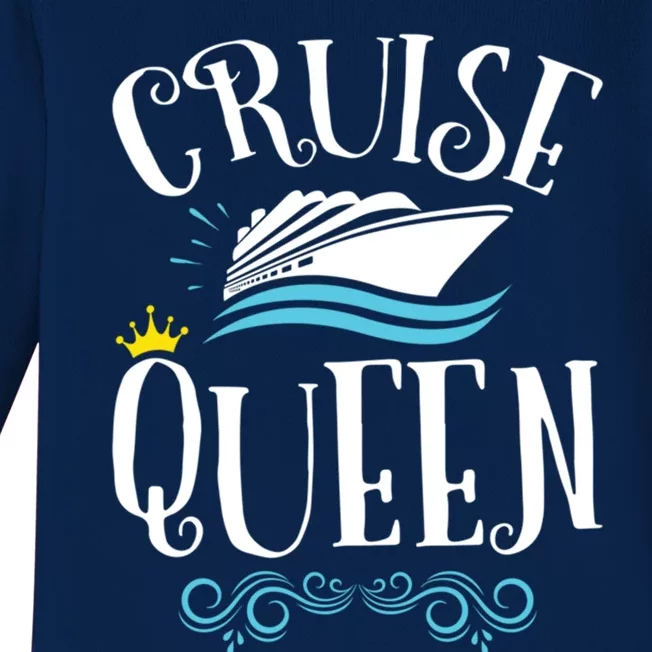 Cruise Queen Cruising Cruise Travel Gift Baby Long Sleeve Bodysuit