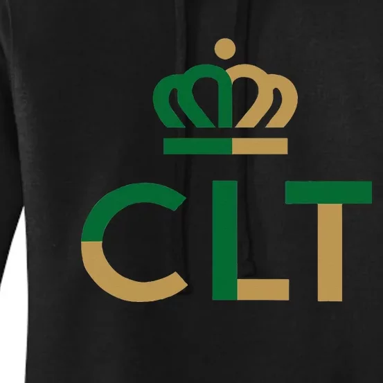 Charlotte Queen City Clt North Carolina Queen Crown Women's Pullover Hoodie