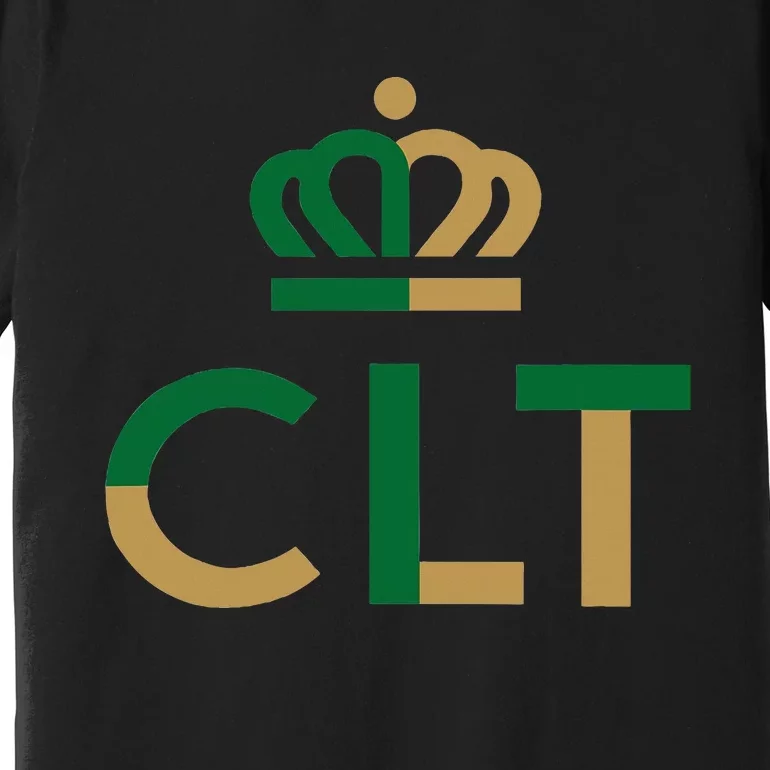 Charlotte Queen City Clt North Carolina Queen Crown Premium T-Shirt