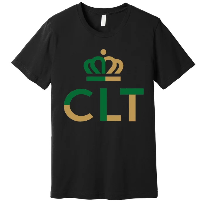 Charlotte Queen City Clt North Carolina Queen Crown Premium T-Shirt