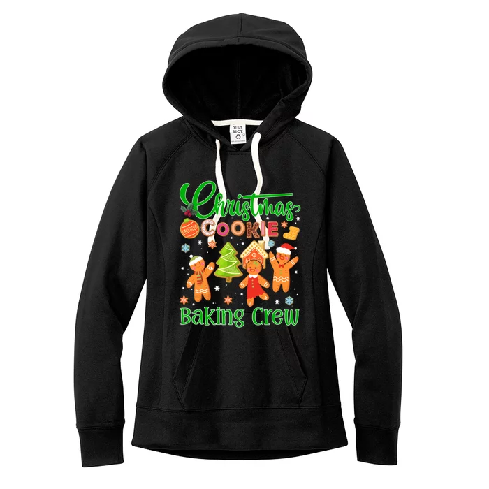 Christmas Quote Christmas Cookie Baking Crew Gift Women's Fleece Hoodie