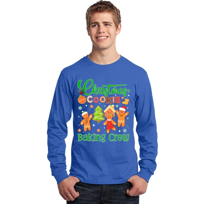 Christmas Quote Christmas Cookie Baking Crew Gift Tall Long Sleeve T-Shirt