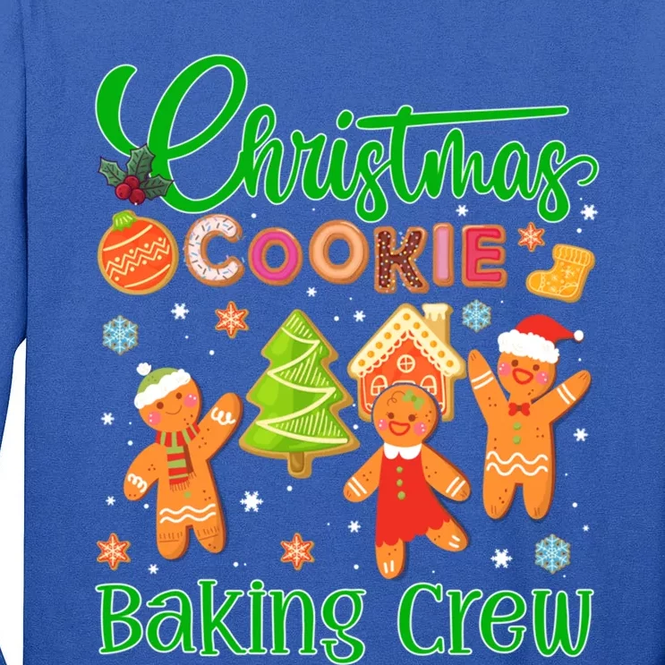 Christmas Quote Christmas Cookie Baking Crew Gift Tall Long Sleeve T-Shirt