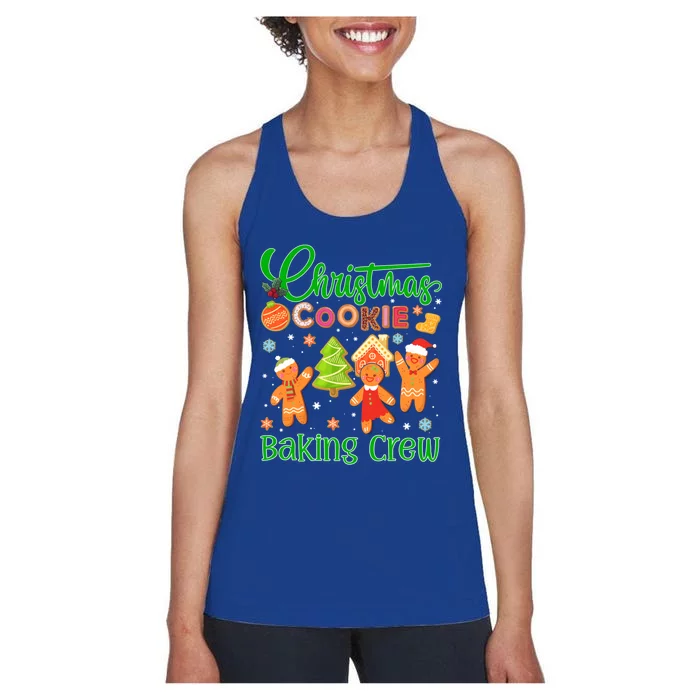 Christmas Quote Christmas Cookie Baking Crew Gift Women's Racerback Tank