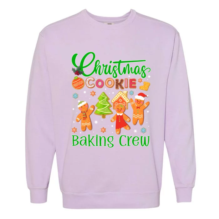 Christmas Quote Christmas Cookie Baking Crew Gift Garment-Dyed Sweatshirt