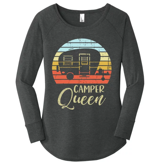 Camper Queen Classy Sassy Smart Assy Matching Couple Camping Women's Perfect Tri Tunic Long Sleeve Shirt