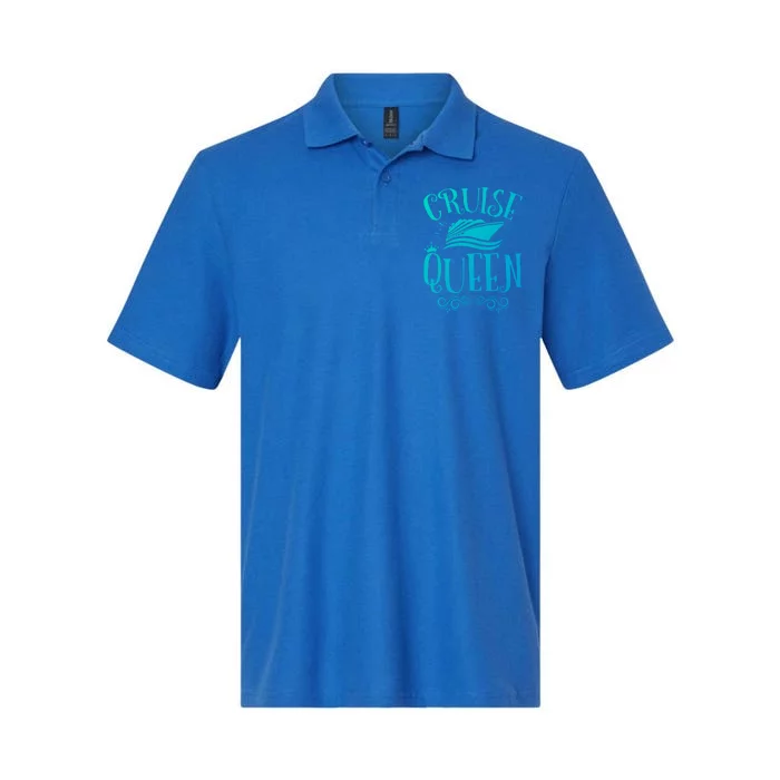 Cruise Queen Cruise Travel Cruising Gift Softstyle Adult Sport Polo