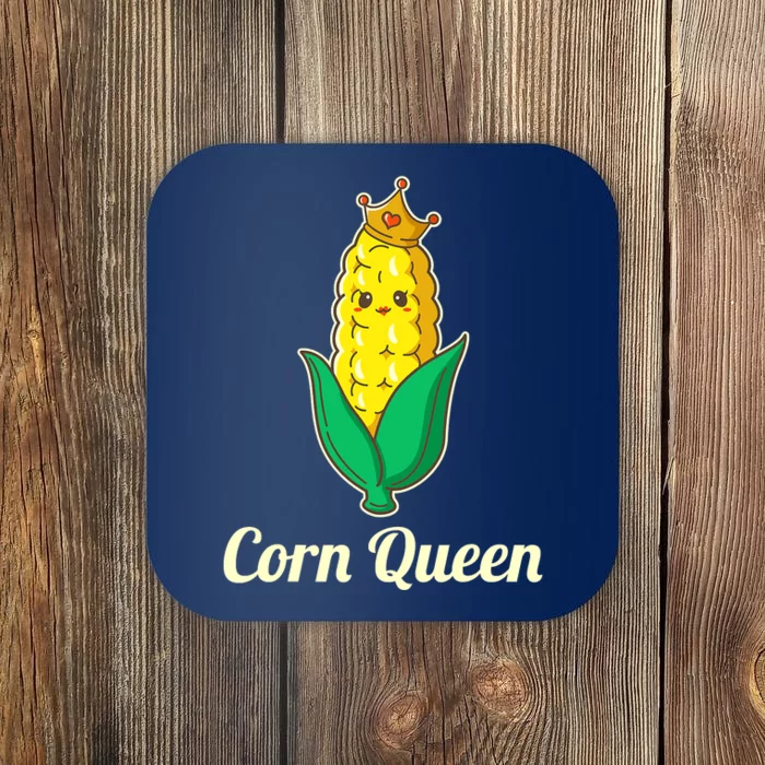 Corn Queen Cute Sweet Corn Design Coaster