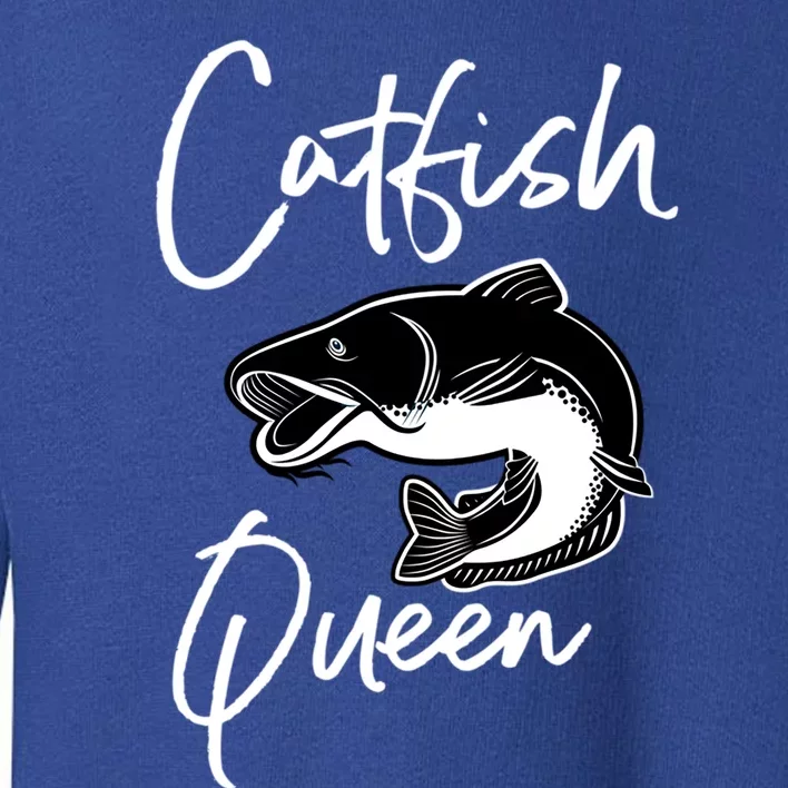 Catfish Queen Design Catfish Farmer Idea Cool Gift Toddler Sweatshirt