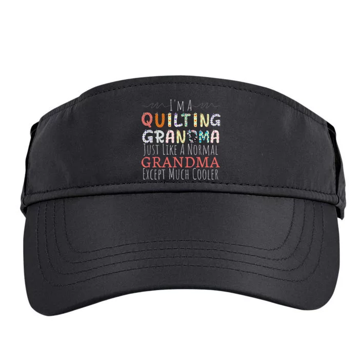 Cool Quilting Design For Women Grandma Quilt Sewing Quilter Adult Drive Performance Visor