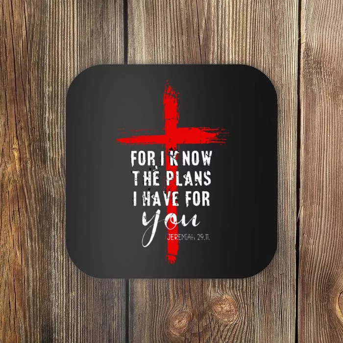 Christian Quote Faith Jeremiah 29.11 Coaster