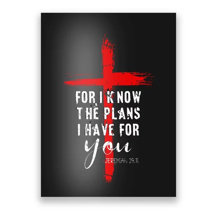 Christian Quote Faith Jeremiah 29.11 Poster