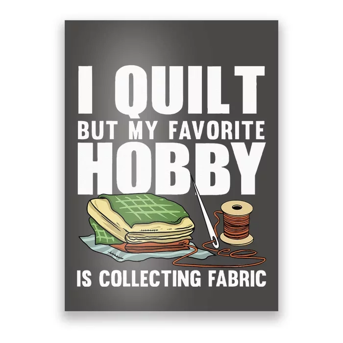 Cool Quilting For Women Grandma Quilt Knitting Sewing Lovers Poster