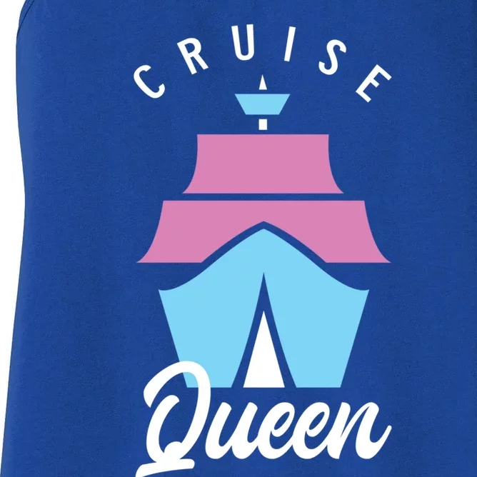 Cruise Queen Funny Cruising Cool Gift Women's Racerback Tank