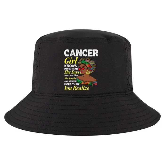 Cancer queen June & July month birthday cancer Zodiac sign Cool Comfort Performance Bucket Hat