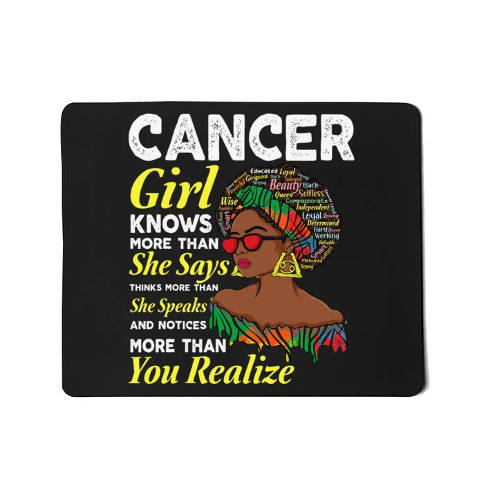 Cancer queen June & July month birthday cancer Zodiac sign Mousepad