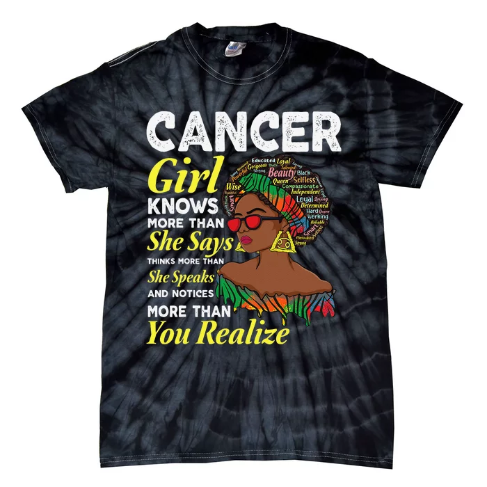 Cancer queen June & July month birthday cancer Zodiac sign Tie-Dye T-Shirt