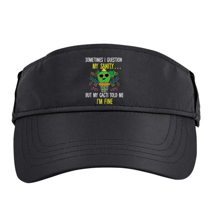 Cactus Quote Joke Pun Adult Drive Performance Visor