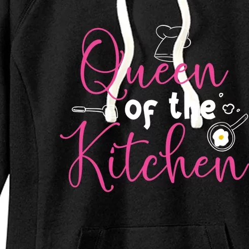 Cooking Queen Kitchen Funny Gift For Chef Culinary Student Cool Gift Women's Fleece Hoodie