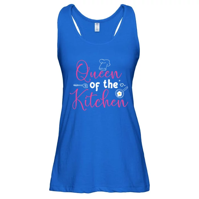 Cooking Queen Kitchen Funny Gift For Chef Culinary Student Cool Gift Ladies Essential Flowy Tank